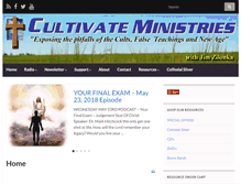 Tablet Screenshot of cultivateministries.com